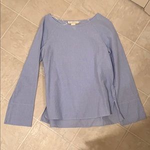 H&M Striped Bell-Sleeve